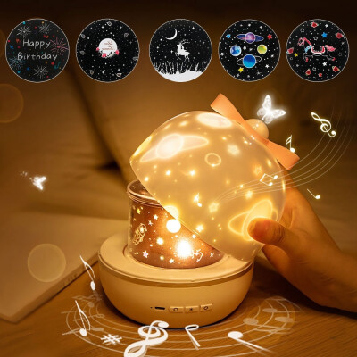 

New 8 Colors Ocean Projector Light Lamp 360°Rotating Starry Night Light Projector for Kids Baby
