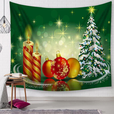 

Gobestart Christmas Tapestry Santa Print Wall Hanging Tapestry Art Home Decor