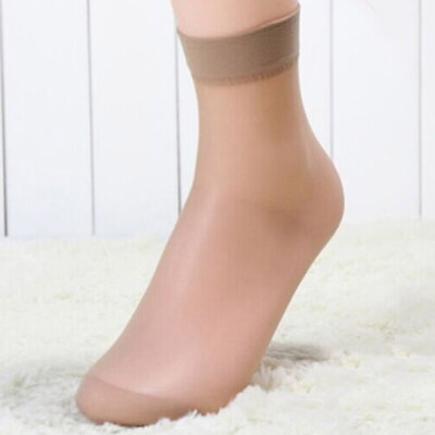 

2 Pairs Sexy Ultra-thin Elastic Silky Short Silk Stockings Women Ankle Socks