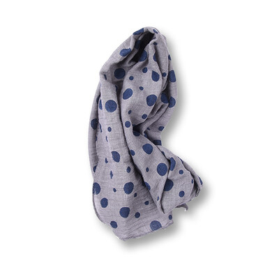 

Winter Scarf Children Girls New Fashion Cotton And Linen Scarf Dot Printed Warm In Winter