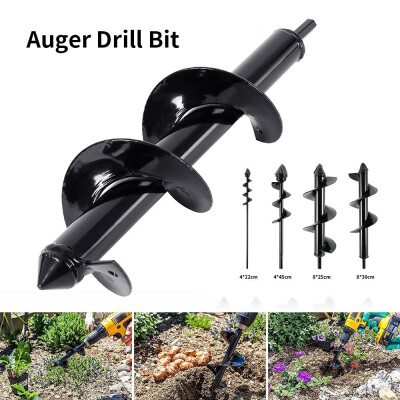 

1PC Planter Garden Auger Spiral Drill Bit Attachment Planting Auger Tool Not Include Drill Machine