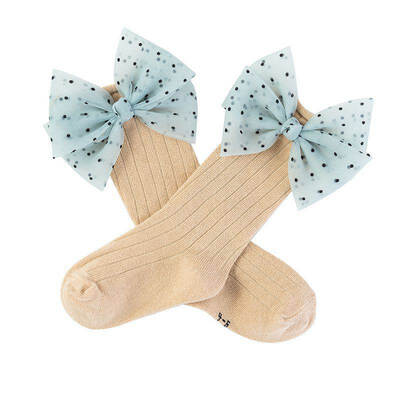 

Newborn baby girls socks socks kids bow knee high long tube sock sokken princess infant baby sock calcetines Leg Warmer Clothing