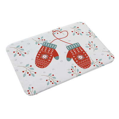 

Toponeto Christmas Floor Entrance Door Bathroom Mat Indoor Bathtub Carpet Doormats Decor