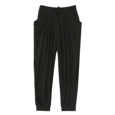 

Women Loose Pants Casual Elastic Harem Pants Capris Female Solid Trousers Summer Pantalones