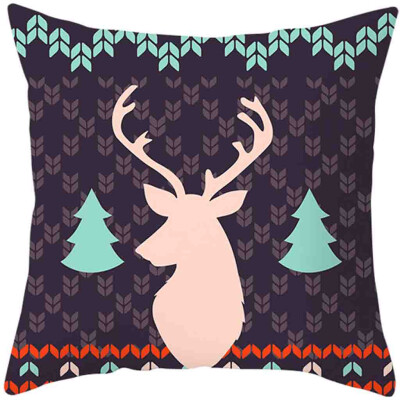 

〖Follure〗2020Merry Christmas Pillow Cases Cotton Linen Sofa Cushion Cover Home Decor