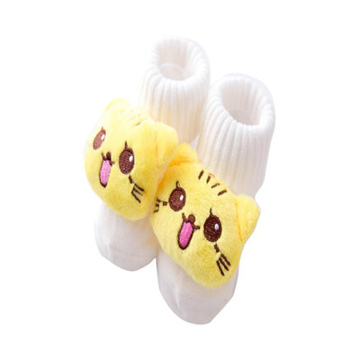 

0-4T Non-slip Cotton Infant Baby Socks Kids Floor Socks Cartoon Doll Socks Baby Girls Boys Soft Cute Boots