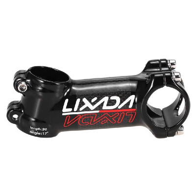 

Lixada 90mm 6 Degree 17 Degree Bicycle Rod Stem Lightweight Carbon Fiber Handlebar Stem for MTB Road Bike Most Bicycles
