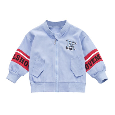 

jacket for boys Baby Boy Clothes Coat Cartoon Letters Print Casual Zipper Sweatshirt Kids Outerwear Childrens jacket Tops