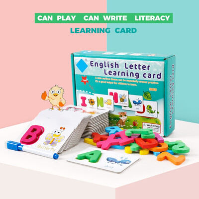 

YIWULALetter Wooden Puzzle Childrens Digital Block Childrens Toys
