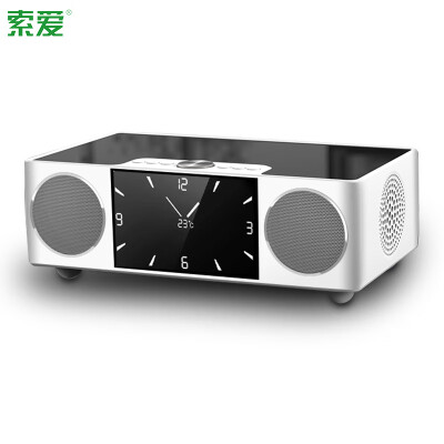 

Sony Ericsson soaiy S99 wireless Bluetooth speaker video subwoofer small stereo mini outdoor car mobile phone cannon computer desktop portable voice machine alarm clock collection white