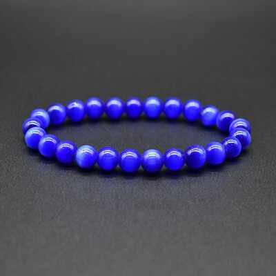 

9 Colors 8Mm Opal Bracelets Natural Stone Cat Eye Beads Bracelets For Unisex Women Men Charm Jewelry Gifts
