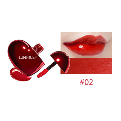 

5 Colors Heart-shaped Lip Gloss Moisturizing Non-stick Cup Waterproof Long Lasting Colorfast Liquid Lipstick