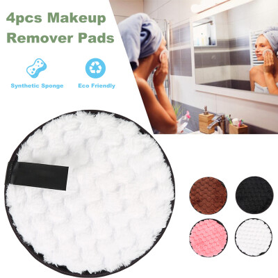 

Reusable Microfiber Face Cleaner Puff Makeup Remover Pads 4PCS