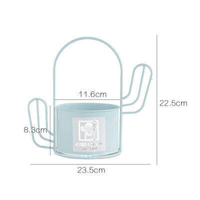 

Simple Wrought Iron Cactus Flower Pot Decoration Florist Decorative Flower Stand Container Creative Portable Plant Stand Planter