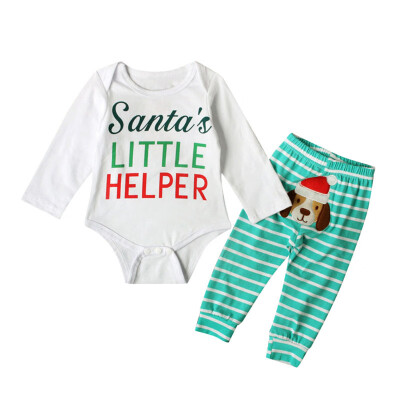 

2pcsset Baby Boys Girls Christmas Santa Claus Clothes Sets Newborn Baby Girl Clothes Winter Clothing