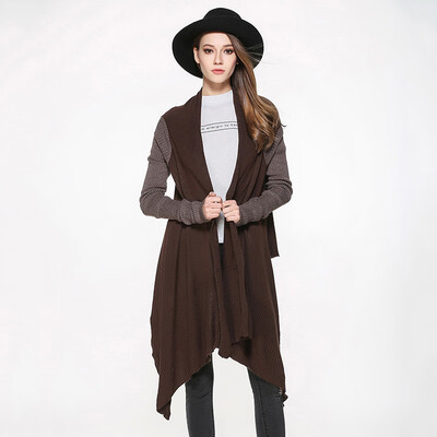 

PREISEI Spring Autumn Women Casual Feshion Patchwork Long Sleeve Irregular Cardigan Mujer Sweater Streetwear Coat