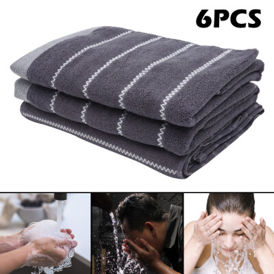 

6PcsSet Bathroom Towels Cotton Towel Fiber Face Cloth 4pc Towels 2pc Bath Towels Outdoor Beach Towel