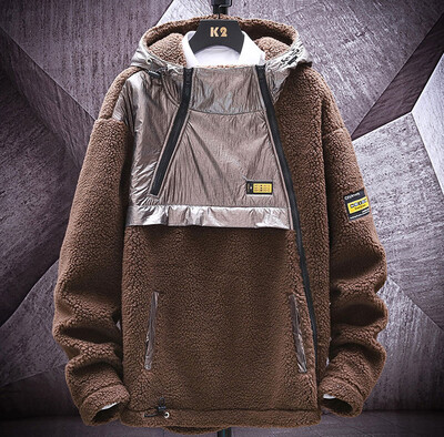 

Toponeto Mens New Fashion Solid Color Casual Warm And Comfortable Hooded Cotton Coat