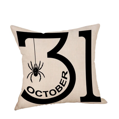 

〖Follure〗Halloween Pillow Cases Linen Sofa Pumpkin ghosts Cushion Cover Home Decor