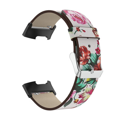 

〖Follure〗Printing Leather Strap Replacement Watch Band For Fitbit Charge 3