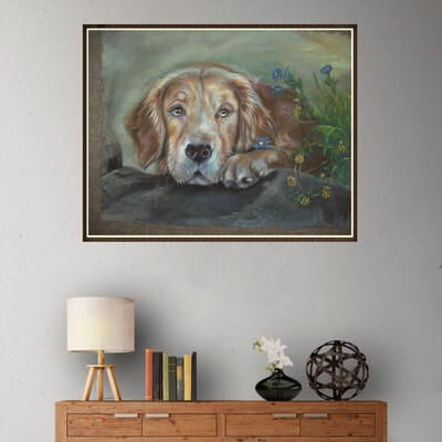 

Gobestart Animal Embroidery Paintings Rhinestone Pasted DIY Diamond Painting Cross Stitch