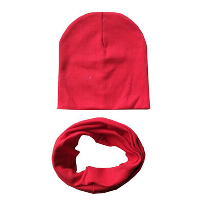 

Baby Hat Nice Solid Cotton Children Hat Scarf Collar Spring Baby Cap Kids Boys Girls Beanies Infant Toddler Hats Set