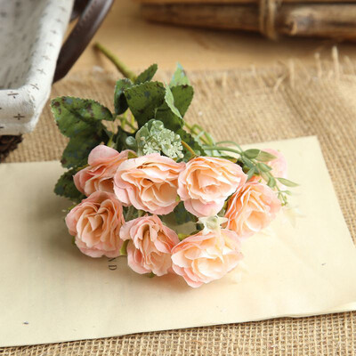 

Gobestart 8 Heads Artificial Fake Peony Silk Flower Bridal Hydrangea Home Wedding Decor BG