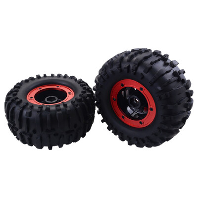 

Tailored 2pcs 125mm Truck Wheel Rim&Tire for 18 Traxxas HSP HPI RC Crawler Car