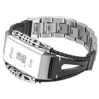 

〖Follure〗Replacement Leather Wristband Band Strap Bracelet For Fitbit Charge 3