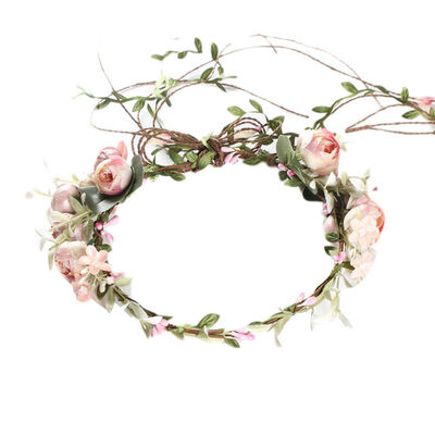 

Artificial Garland Seaside Simulation Flower Headband Hair Band Bridal Headdress Head Accessories