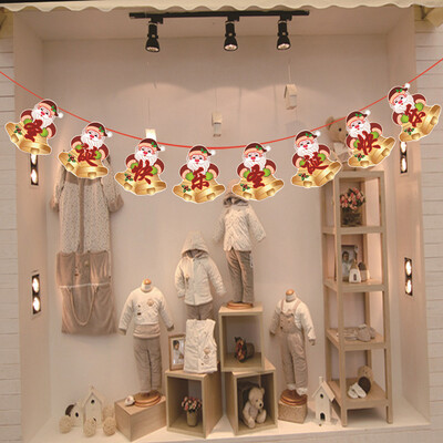 

Tailored Christmas Paper Garlands String Hanging Flag New Year Party Decoration