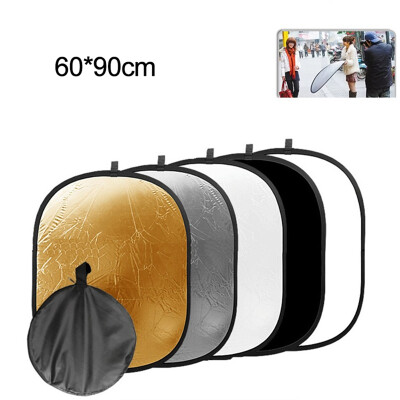 

6090CM 5 in 1 Portable Foldable Studio Photo Collapsible Multi-Disc Light Photographic Lighting Reflector with Carrying Bag