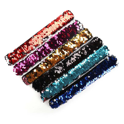 

Mermaid Bracelet Slap Bracelets for Birthday Party Favors Christmas Gifts Two-color Decorative