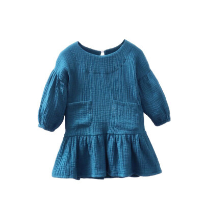 

Spring 2019 Baby Girls Dresses Long Sleeve Cute Baby Girls Dress For Kids Girls Princess A-Line Dresses