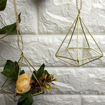 

Wall Freestanding Hanging Tillandsia Air Plants Rack Rustic Metal Iron Wrought Geometric Himmeli Air Plant Holder Little Flaw
