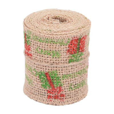 

Tailored 3MChristmas Jute Burlap Craft Ribbon Roll Sewing Cartoon DIY Decoration Wedding