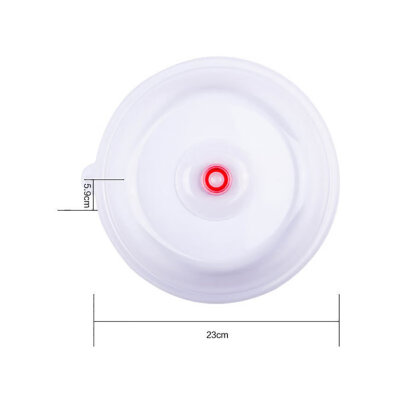 

New Food Splatter Guard Microwave Hover Anti-Sputtering Cover Oven Oil Cap Heated Sealed Plastic Cover Dish