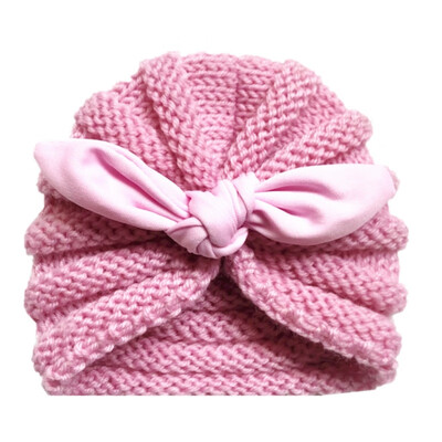 

Winter Hat For Girls Baby Hat Knitted Lovely Beanies Cap Baby Accessories Thick Infant Toddler Cap