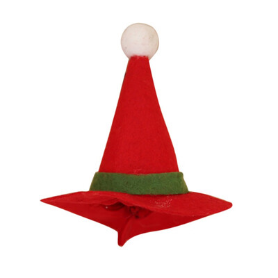 

New Christmas Hat With Christmas Bottle Decoration DIY Party Decorations Dinner Table Decoration Santa Cap
