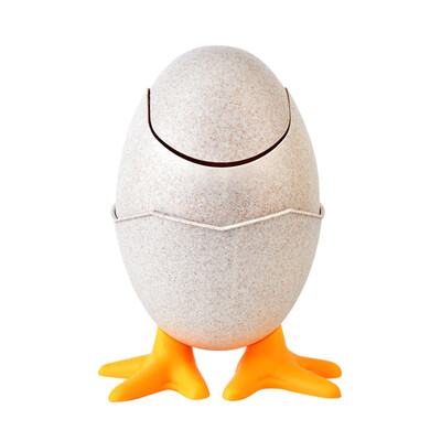

Toponeto Desktop Shaking RL70M Wheat Straw Trash Barrel Egg Type Garbage Storage Bucket