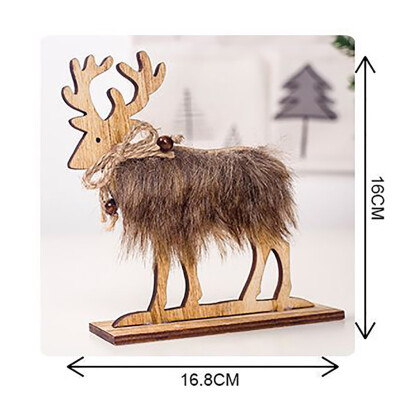 

Toponeto Cute Wooden Felt Christmas Decorations Creative Home Decoration Ornaments