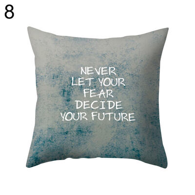 

Encouraging Letter Suqare Throw Pillow Case Cushion Cover Sofa Bedding Articles