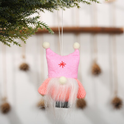 

Gobestart Lovely Christmas Tree Decorations Woolen Yarn Angel Doll Pendant Hanging Party