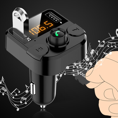 

Wireless Bluetooth Car Kit FM Transmitter Dual USB Charger MP3 Player Handsfree