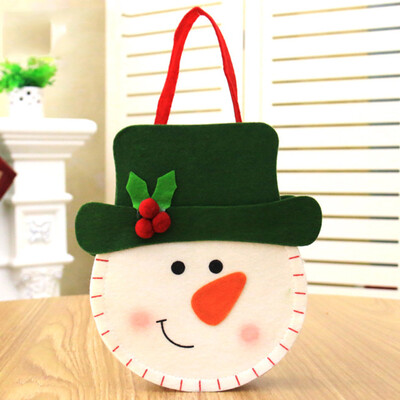 

Vogue 1Pcs Christmas Santa Claus Gift Bag Candy Holders Christmas Snowmen Candy Gift Bag Storage Bag