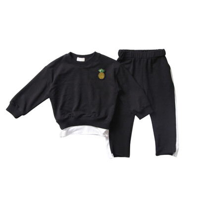 

Baby Clothes Boy Set Children Clothing Autumn Long Sleeve Cartoon Sweater Pants Sports Casual Baby Girl Clothes Set