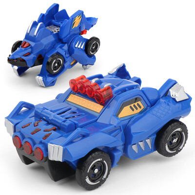 

Gobestart Childrens Inertia- Toy Deformation Dinosaur Car Puzzle Early Education Toys