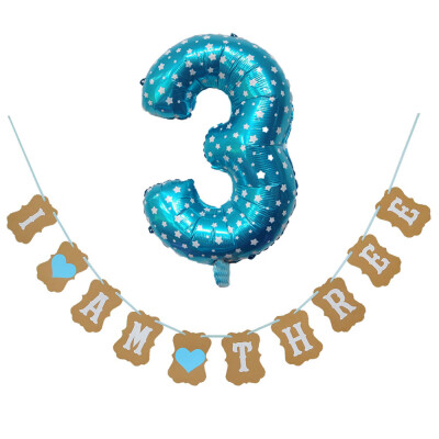 

Toponeto 30 Number Foil Balloons Digit Helium Birthday Party Banner Baby Shower Decor