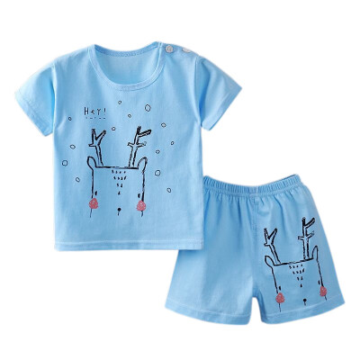 

Summer Children Girl Clothing Set Cartoon Short-Sleeved Shirts Shorts Baby Boy Girl Suits New Explosions