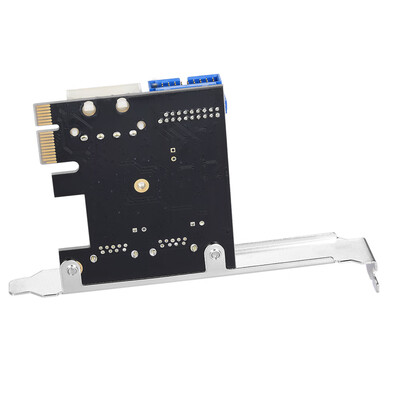 

SuperSpeed 2-Port USB 30 PCI-E PCI Express 19-pin USB30 4-pin IDE Connector Low Profile